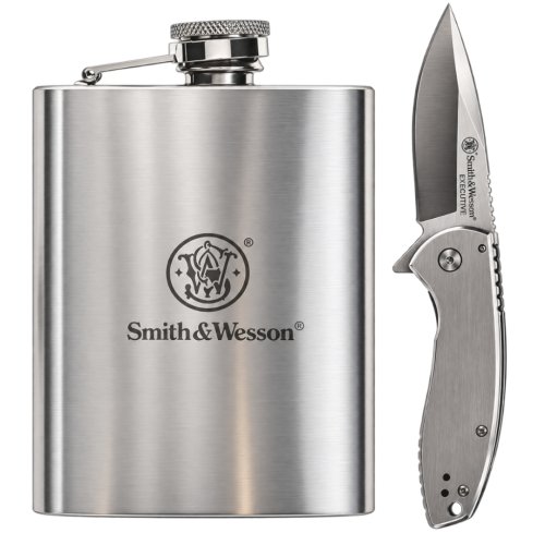 Dárkový set Smith Wesson nůž + placatka