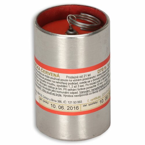 Dýmovnice trhací D70 červená