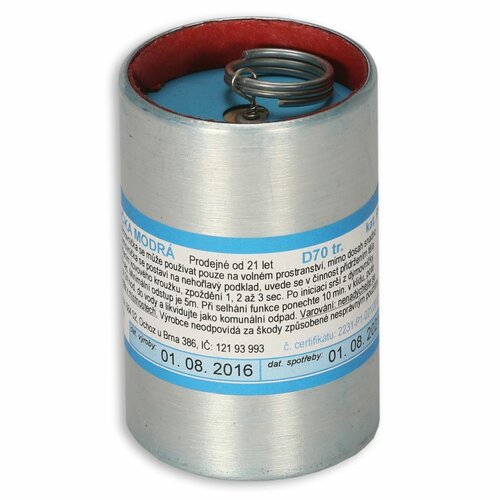 Dýmovnice trhací D70 modrá