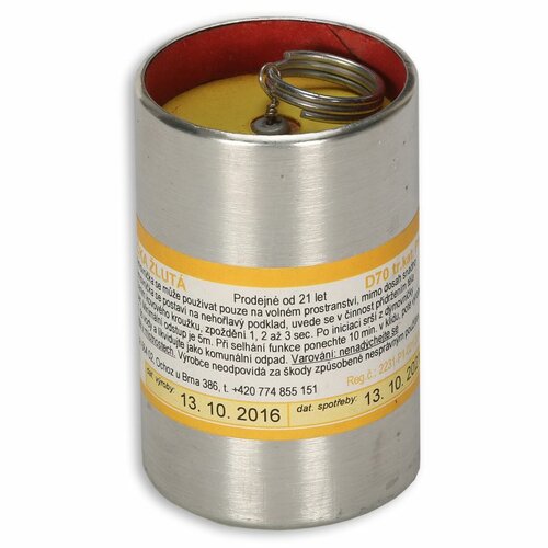 Dýmovnice trhací D70 žlutá