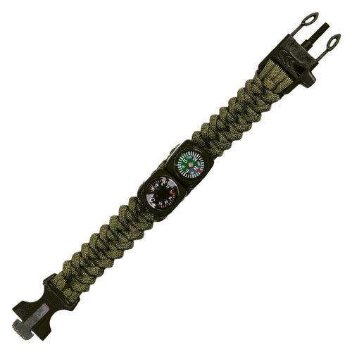Paracord kombinovaný 4 funkce ZELENÝ JYFPB01