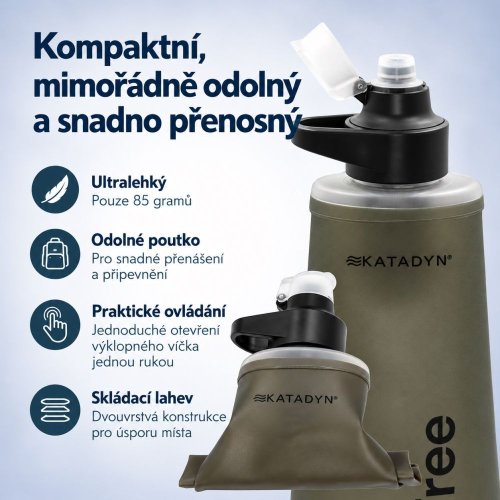 Katadyn BeFree AC 1 l – cestovní filtr na vodu