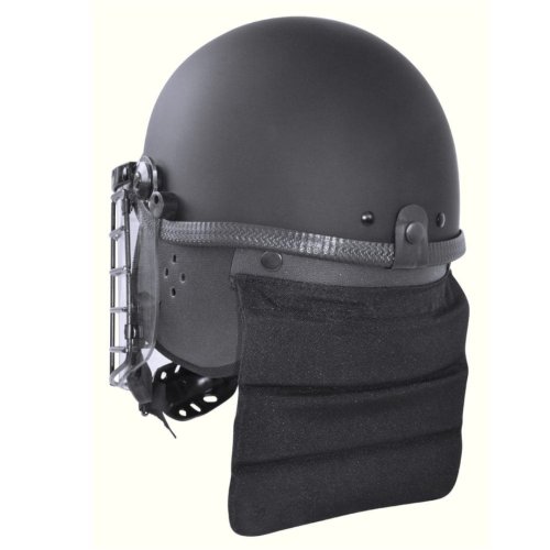Helma POLICE s obličejovým štítem a mřížkou COMMANDO