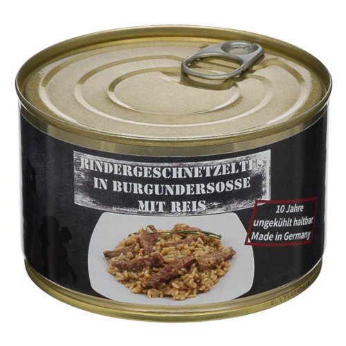 Hovězí v burgundské omáčce s rýží - konzerva 400g