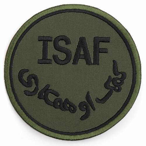 Nášivka ISAF  KHAKI tmavá