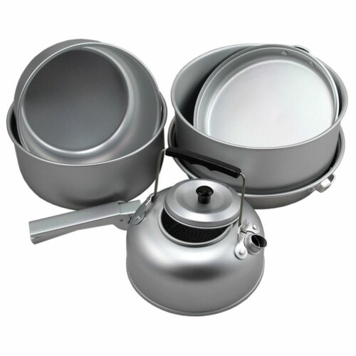 Hliníková jídelní souprava  s konvičkou
