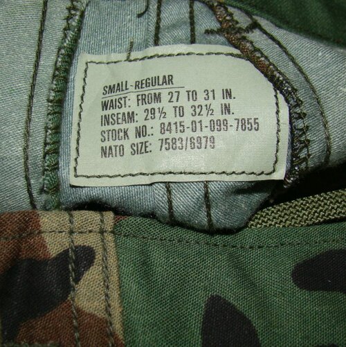 Kalhoty orig. US M65 woodland vel. S