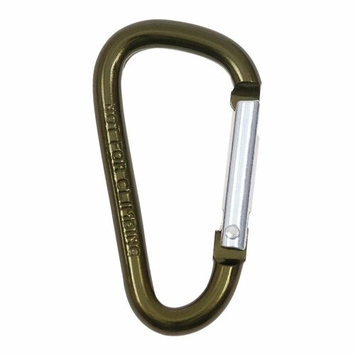 Karabina ocelová 7mm x 7cm  Olivová