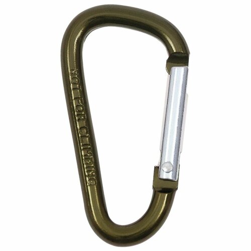 Karabina ocelová 8mm x 8cm  Olivová