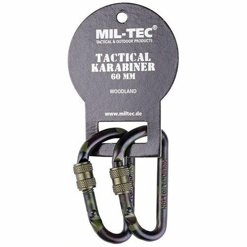 Karabina taktická woodland 6cm 2ks