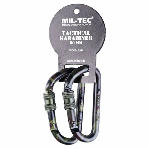 Karabina taktická woodland 8cm 2ks