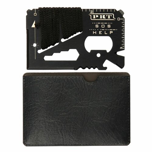 Multifunkční SURVIVAL ocelová karta