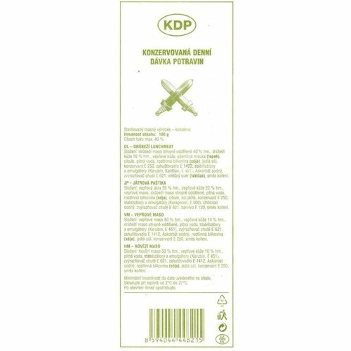 KDP balíček potravin