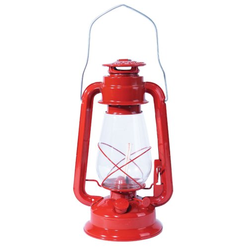 Kerosinová lampa 30cm červená