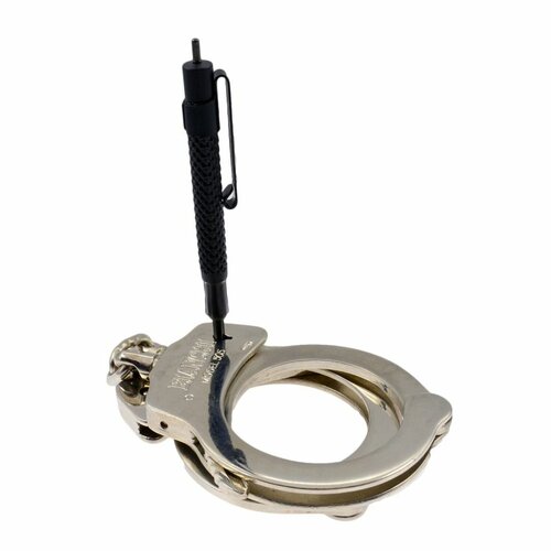 Taktický černý klíč na pouta ve stylu pera