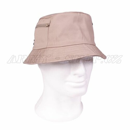 Lovecký klobouk s kapsičkou Béžový