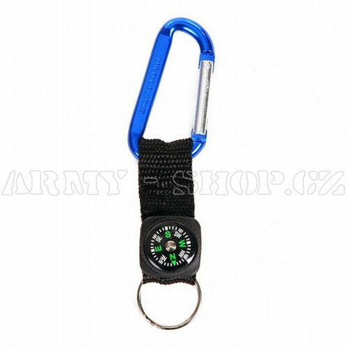 Přívěšek s kompasem a karabinou