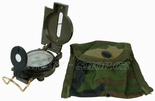 Kompas MILITARY s obalem WOODLAND