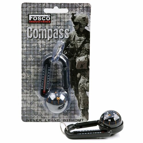 Karabina s kompasem a teploměrem