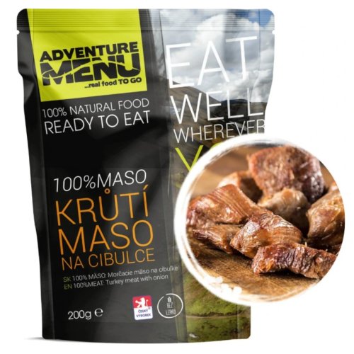 Krůtí maso na cibulce 200g ADVENTURE MENU