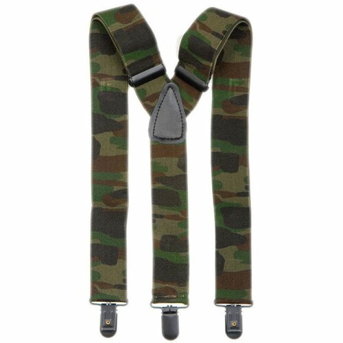 Kšandy s potiskem Woodland tenké