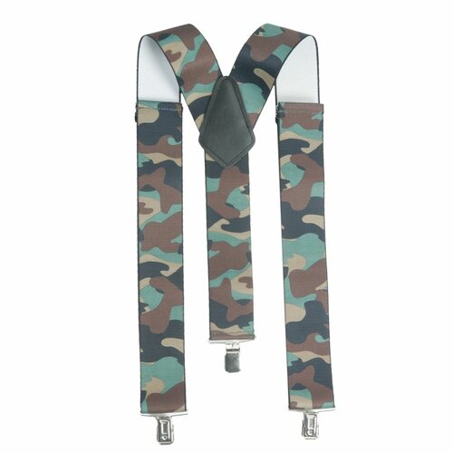 Kšandy s potiskem Woodland široké