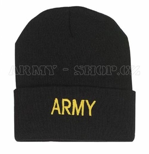 Kulich černý s výšivkou ARMY