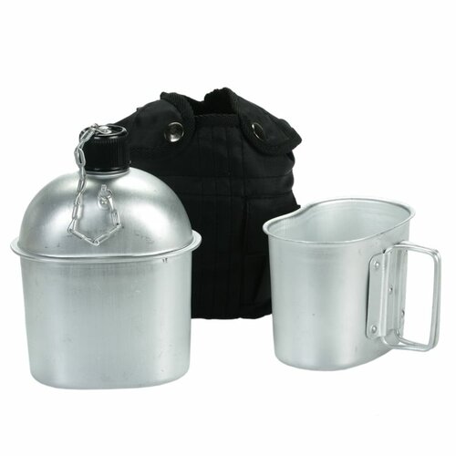 Polní láhev ALU s pitítkem ČERNÁ