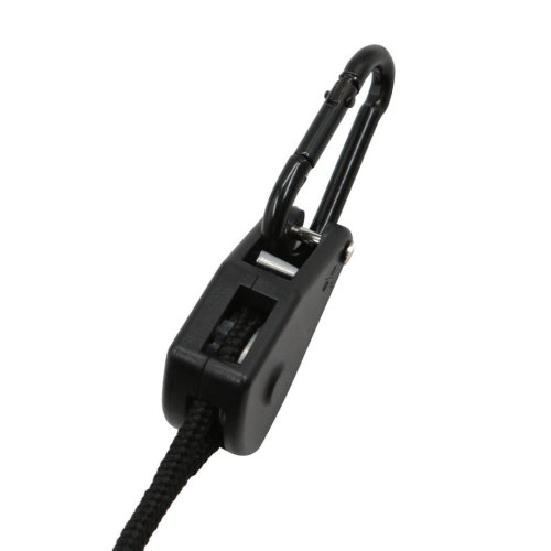 Lanová ráčna 6mm/4m KARABINY černá