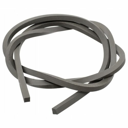 Letecká guma do praku 5x5mm/1m šedá