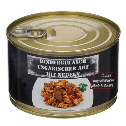 Maďarský hovězí guláš s těstovinou - konzerva 400g