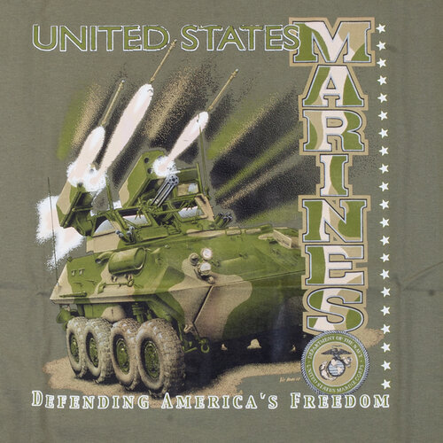 Triko olivové DESIGN MARINES 1