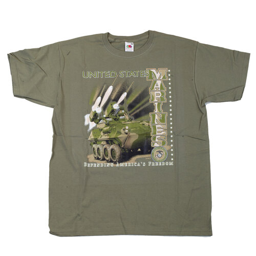 Triko olivové DESIGN MARINES 1