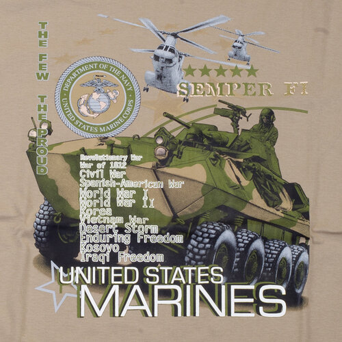 Triko béžové DESIGN MARINES 2