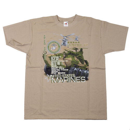 Triko béžové DESIGN MARINES 2