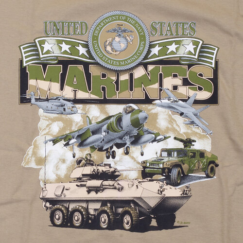 Triko béžové DESIGN MARINES 4