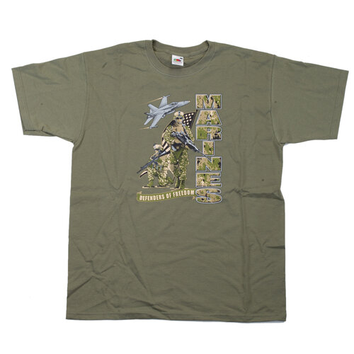 Triko olivové DESIGN MARINES 5