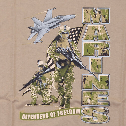 Triko béžové DESIGN MARINES 5