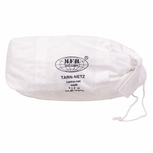 Síť maskovací MFH 2x3m s přepravním obalem  BÍLÁ