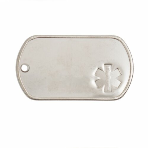 ID známka MEDICAL Stříbrná bez Tlumítek