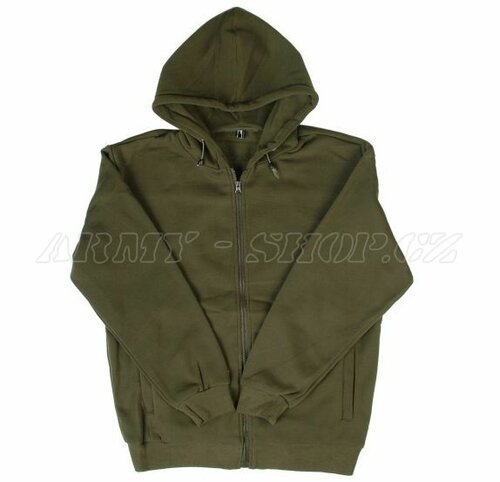 Mikina s kapucí SPORT olivová