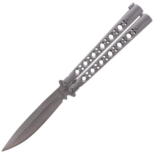 Motýlkový nůž Albainox Balisong - Satin Steel