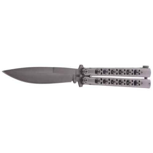 Motýlkový nůž Albainox Balisong - Satin Steel