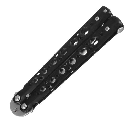 Motýlkový nůž Albainox Balisong – Black Steel
