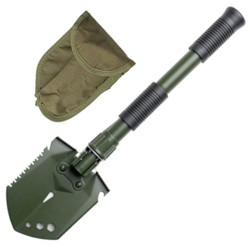 Multifunkční skládací MINI lopatka s pouzdrem MIL-TEC zelená