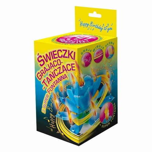 Narozeninový zpívající květ MODRÝ