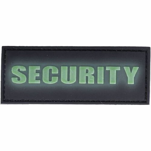 Nášivka SECURITY fosforeskující velcro 3D PVC