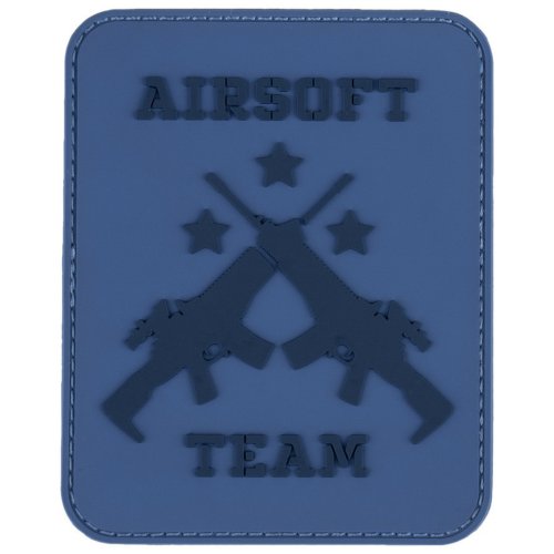 Nášivka AIRSOFT TEAM BLUE velcro 3D PVC