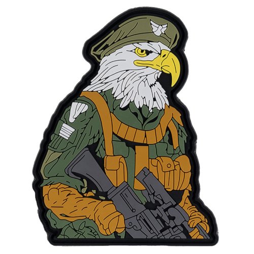 Nášivka DANGEROUS EAGLE velcro 3D PVC