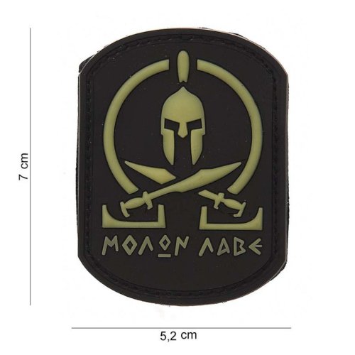 Nášivka Molon Labe Spartan SWAT velcro 3D PVC